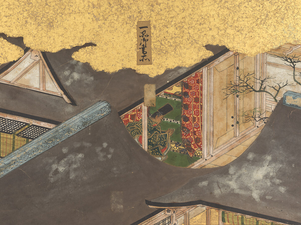 The Rebellions of the Hōgen and Heiji Eras, Pair of six-panel folding screens; ink, color, gold, and gold leaf on paper, Japan