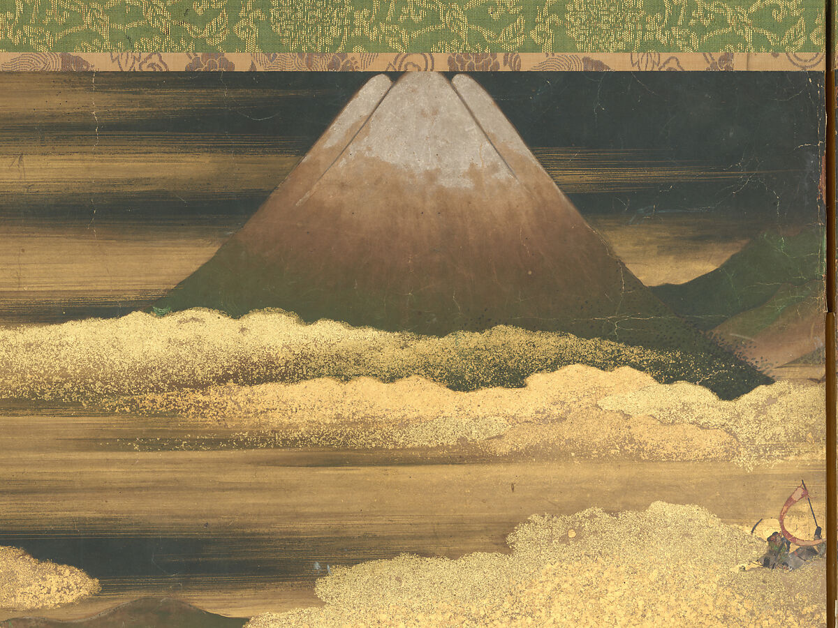 The Rebellions of the Hōgen and Heiji Eras, Pair of six-panel folding screens; ink, color, gold, and gold leaf on paper, Japan