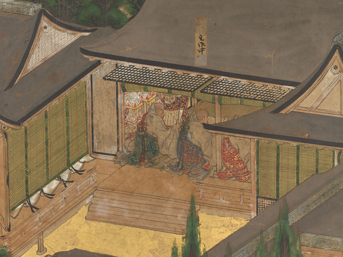 The Rebellions of the Hōgen and Heiji Eras, Pair of six-panel folding screens; ink, color, gold, and gold leaf on paper, Japan