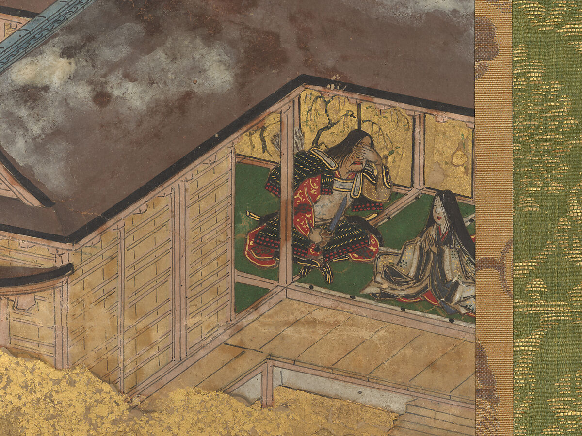 The Rebellions of the Hōgen and Heiji Eras, Pair of six-panel folding screens; ink, color, gold, and gold leaf on paper, Japan