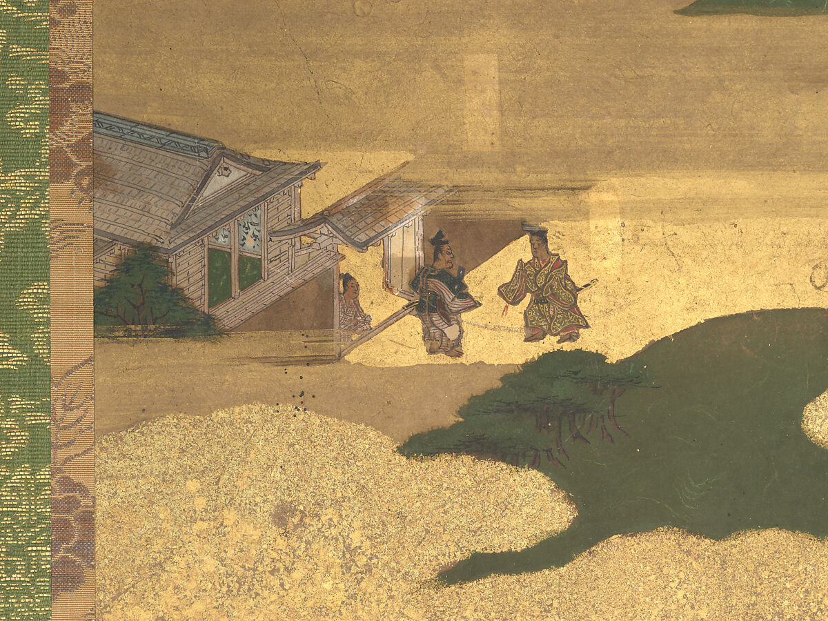 The Rebellions of the Hōgen and Heiji Eras, Pair of six-panel folding screens; ink, color, gold, and gold leaf on paper, Japan