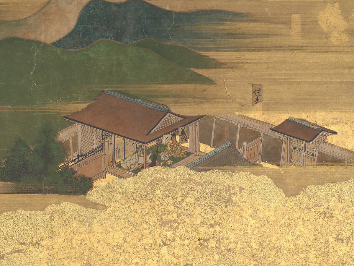 The Rebellions of the Hōgen and Heiji Eras, Pair of six-panel folding screens; ink, color, gold, and gold leaf on paper, Japan