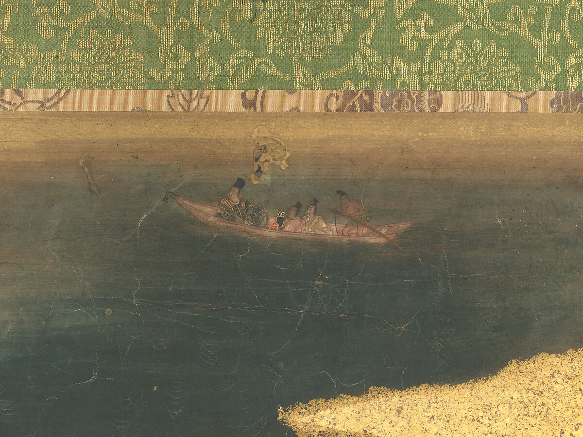 The Rebellions of the Hōgen and Heiji Eras, Pair of six-panel folding screens; ink, color, gold, and gold leaf on paper, Japan