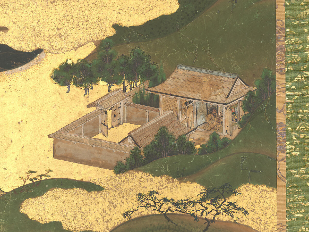 The Rebellions of the Hōgen and Heiji Eras, Pair of six-panel folding screens; ink, color, gold, and gold leaf on paper, Japan