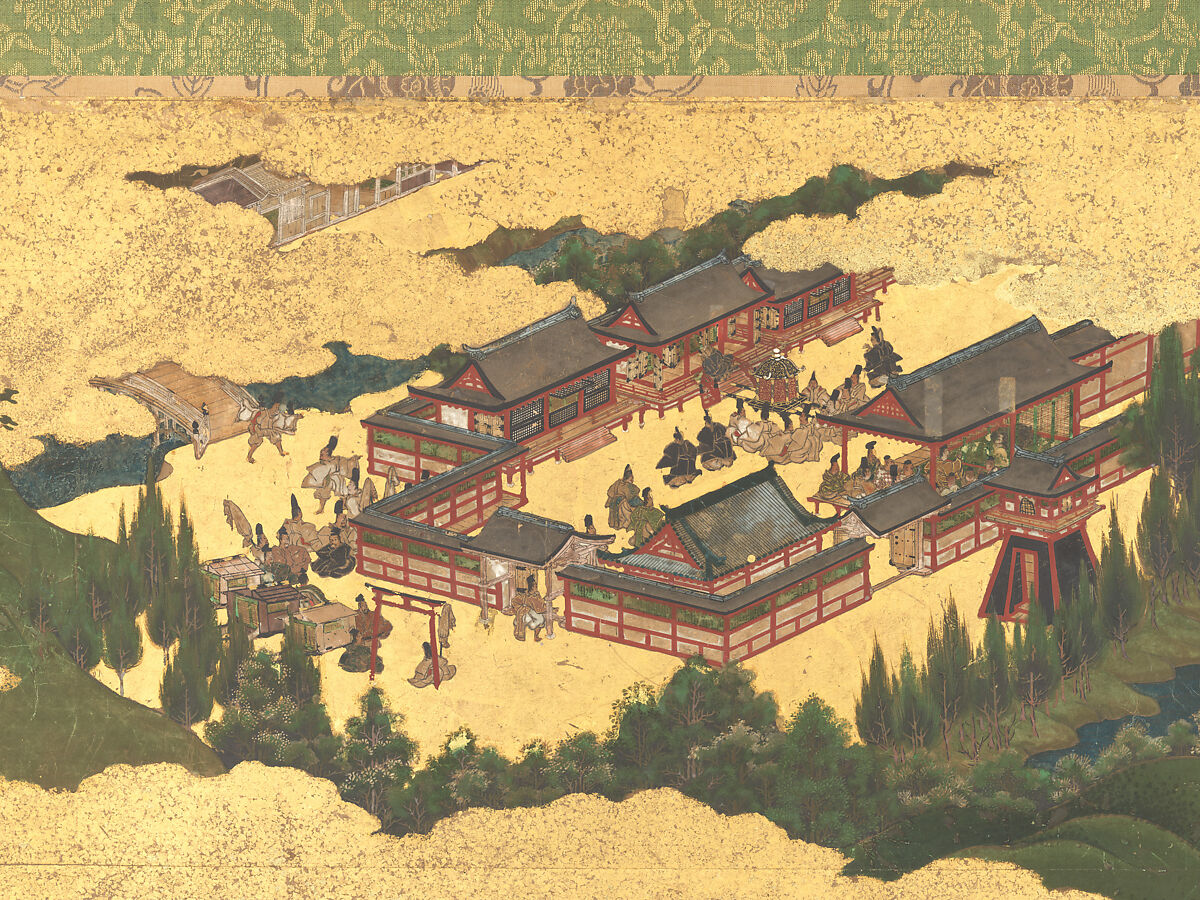 The Rebellions of the Hōgen and Heiji Eras, Pair of six-panel folding screens; ink, color, gold, and gold leaf on paper, Japan