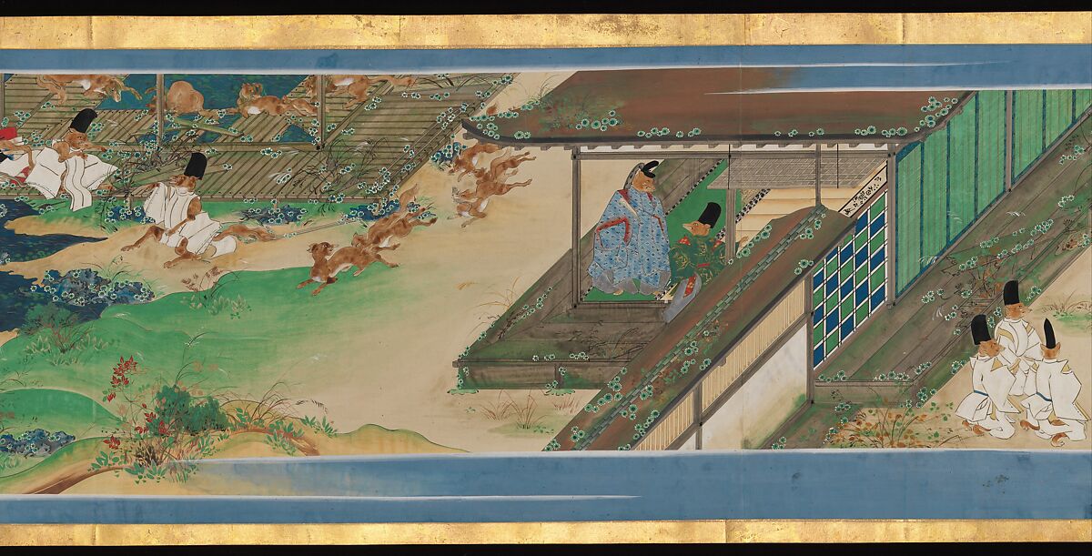 Tale of a Strange Marriage (Konkai Zoshi), Ukita Ikkei (Japanese, 1795–1859), Handscroll; ink and color on paper, Japan