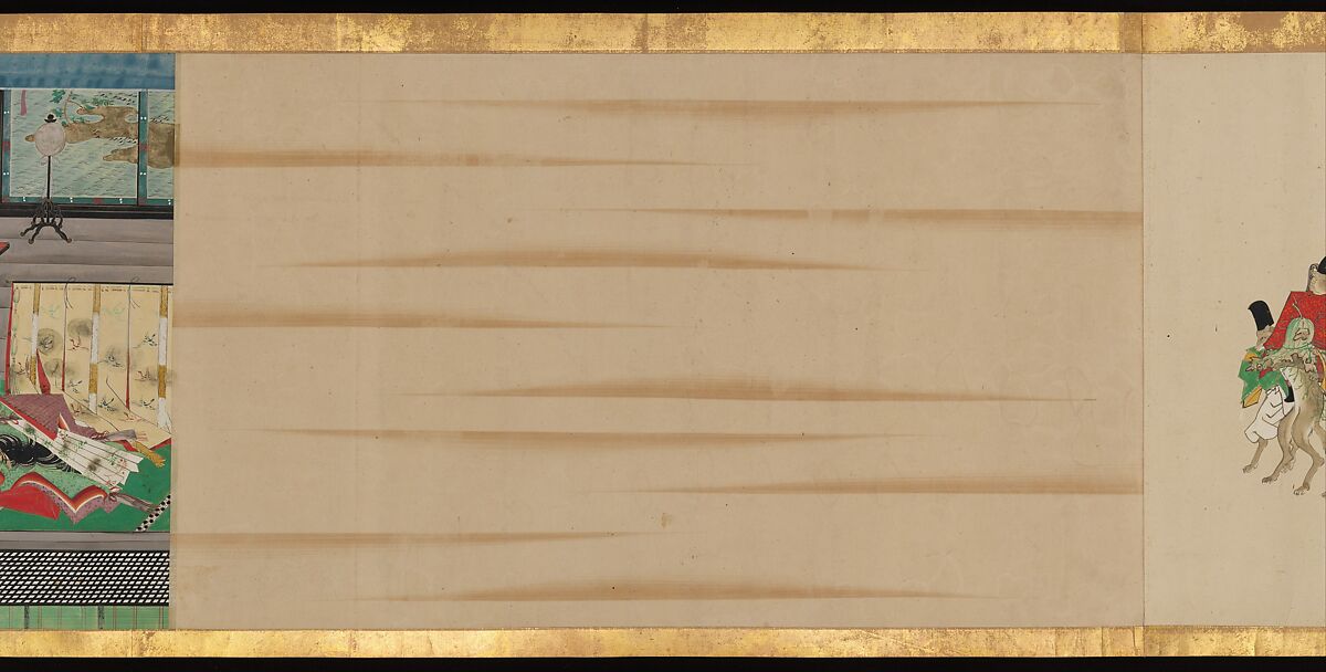 Tale of a Strange Marriage (Konkai Zoshi), Ukita Ikkei (Japanese, 1795–1859), Handscroll; ink and color on paper, Japan