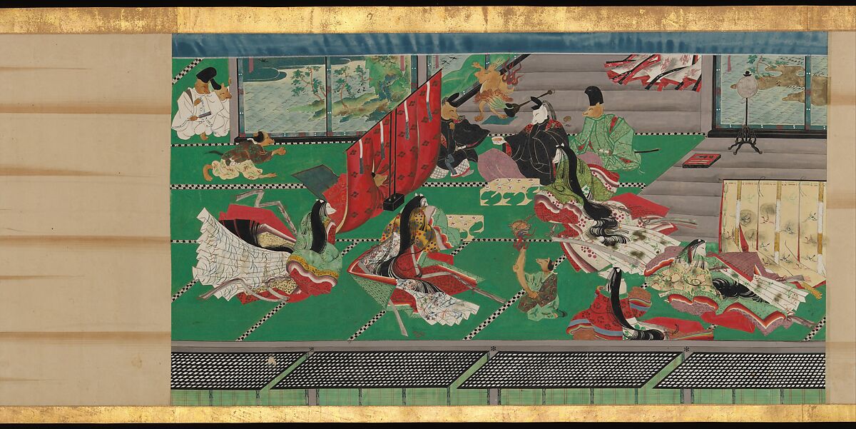 Tale of a Strange Marriage (Konkai Zoshi), Ukita Ikkei (Japanese, 1795–1859), Handscroll; ink and color on paper, Japan