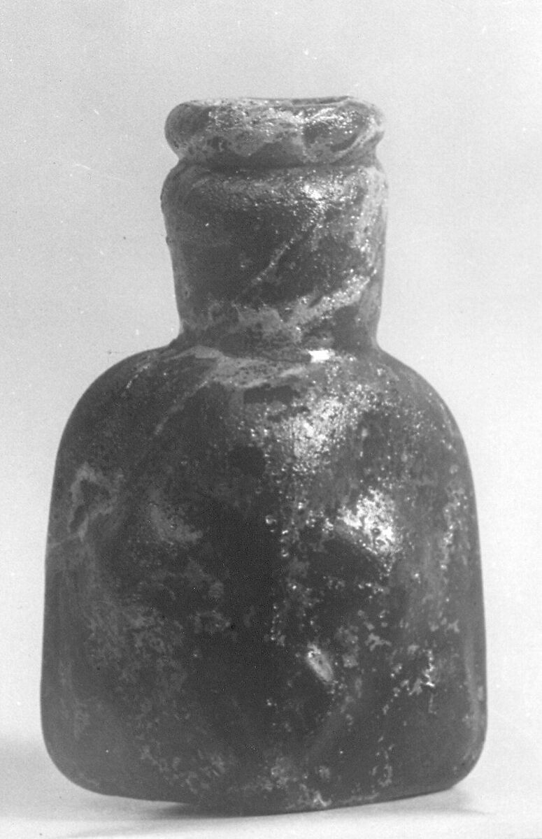 Flask, Glass; mold blown