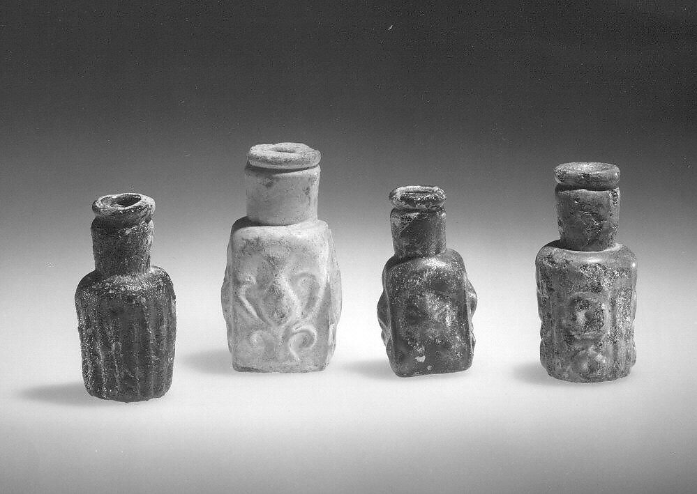 Flask, Glass; mold blown