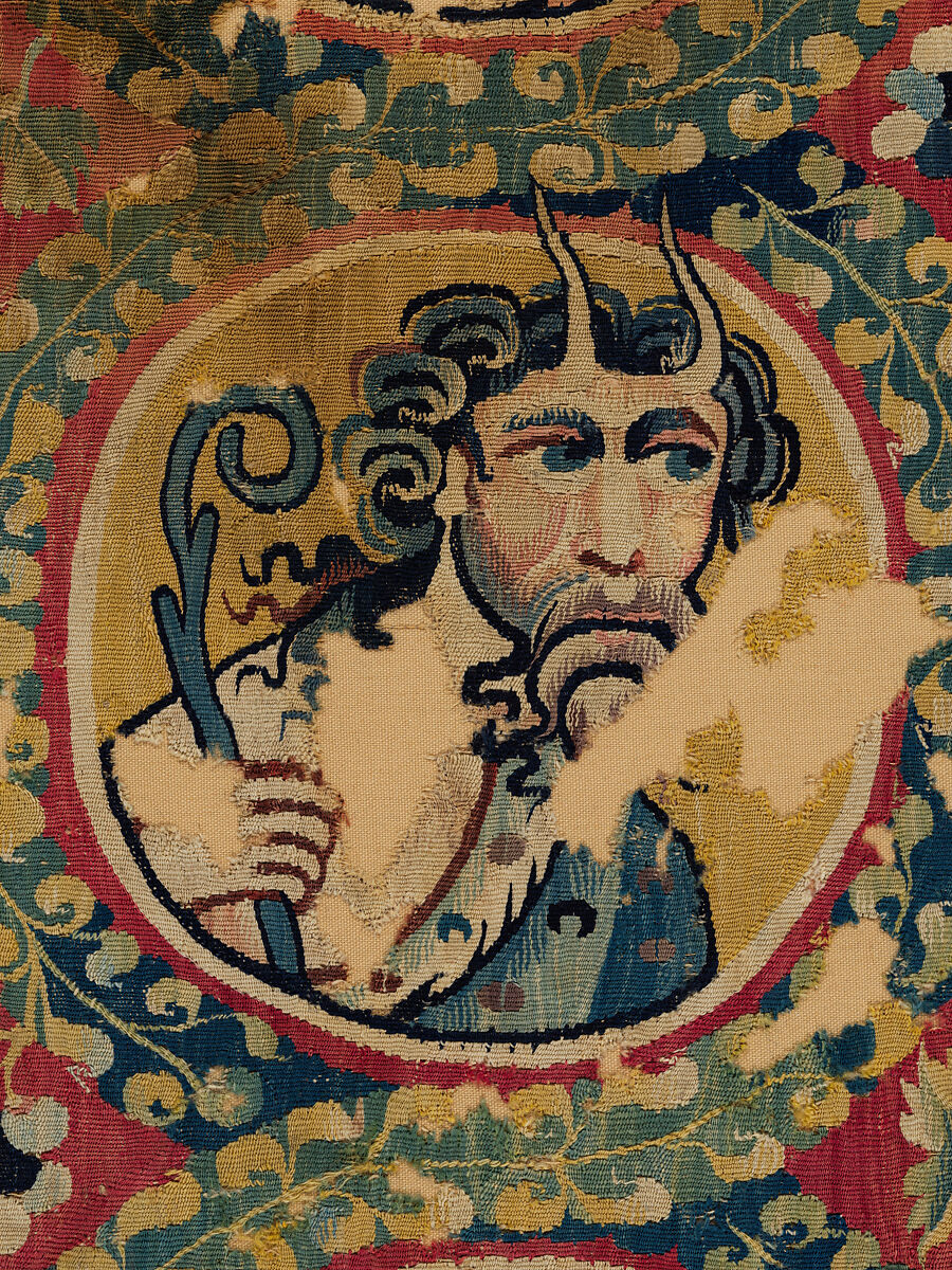 Hanging with Dionysian Figures, Linen, wool; tapestry-woven