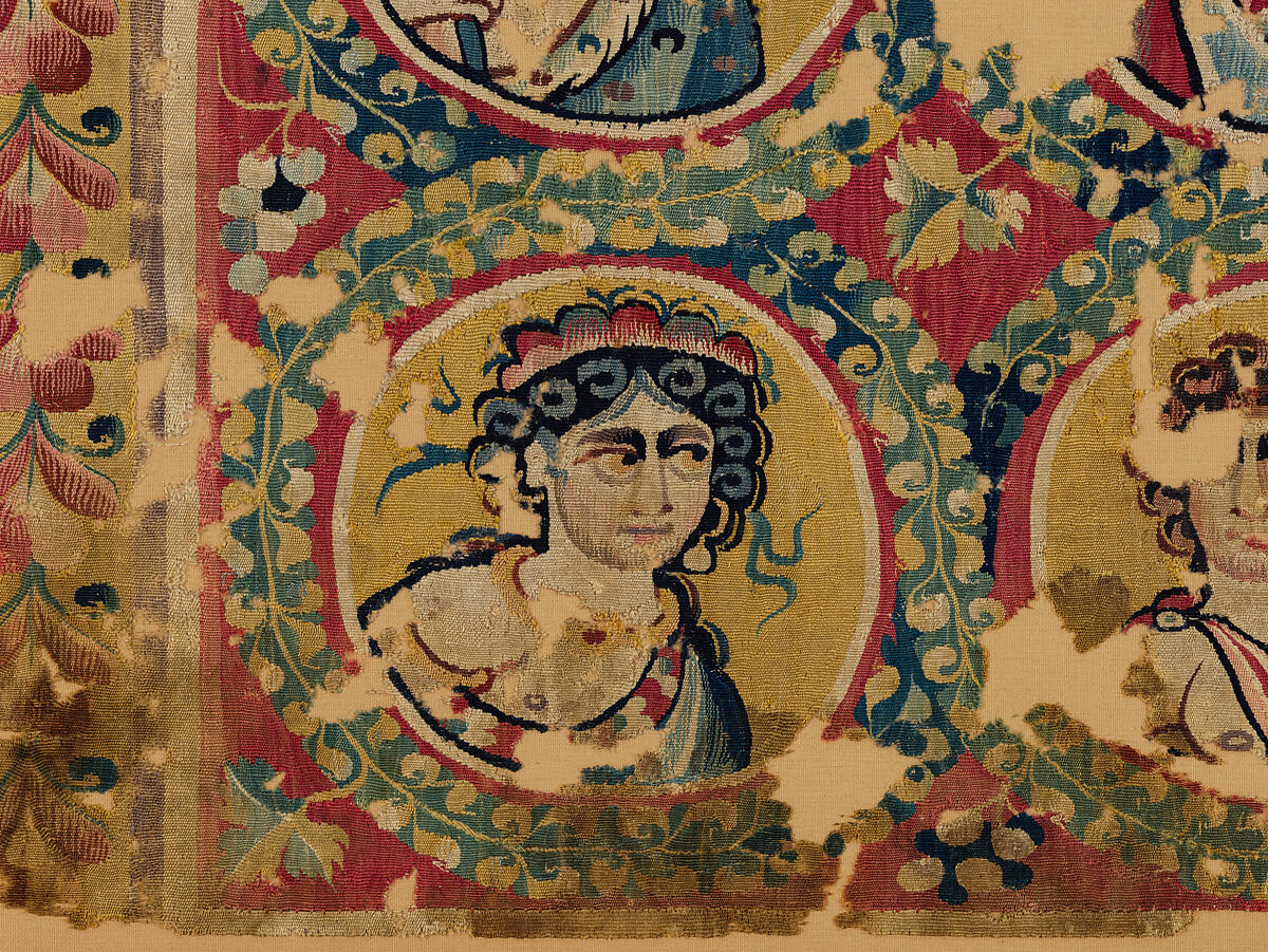 Hanging with Dionysian Figures, Linen, wool; tapestry-woven