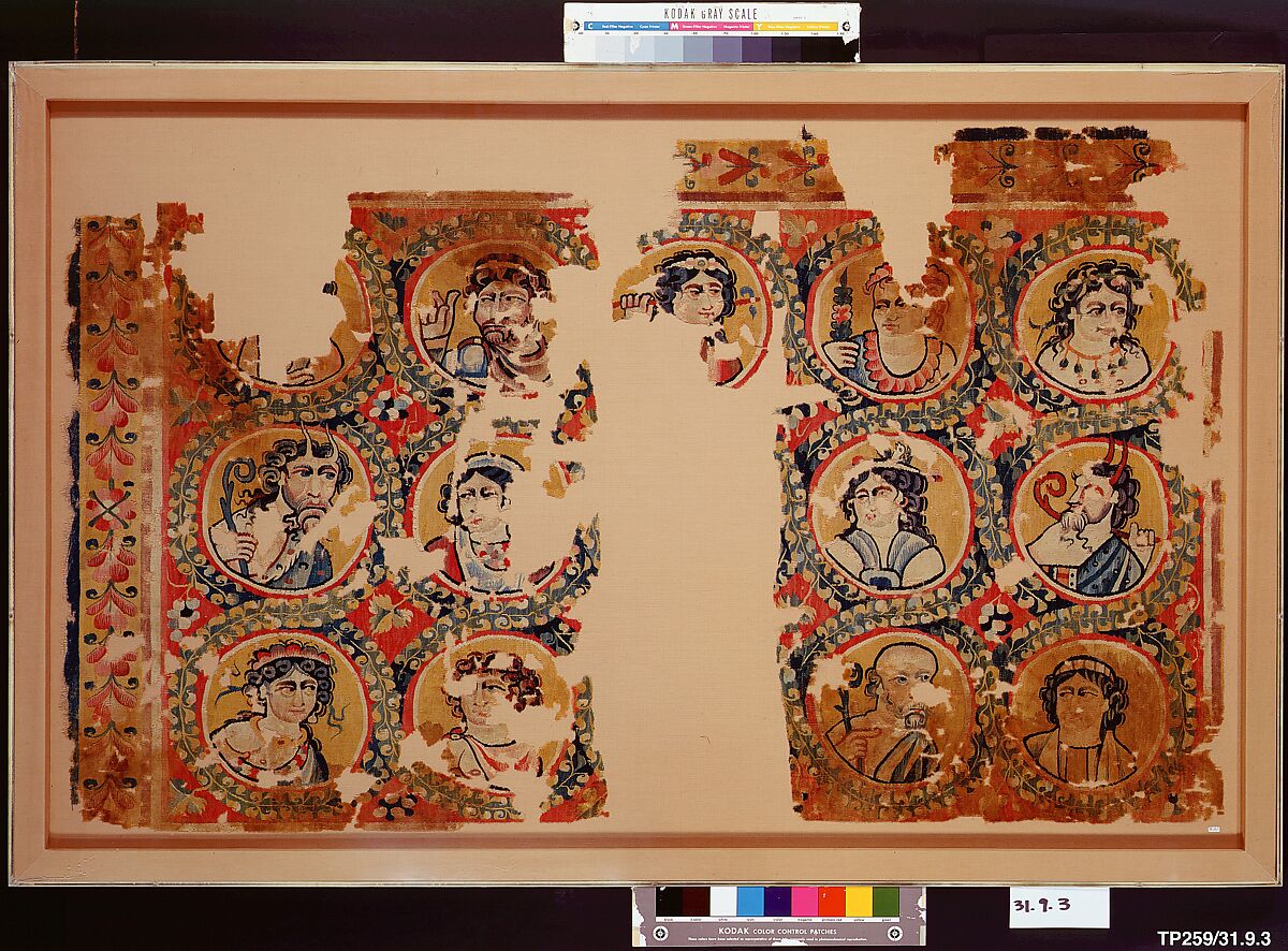 Hanging with Dionysian Figures, Linen, wool; tapestry-woven