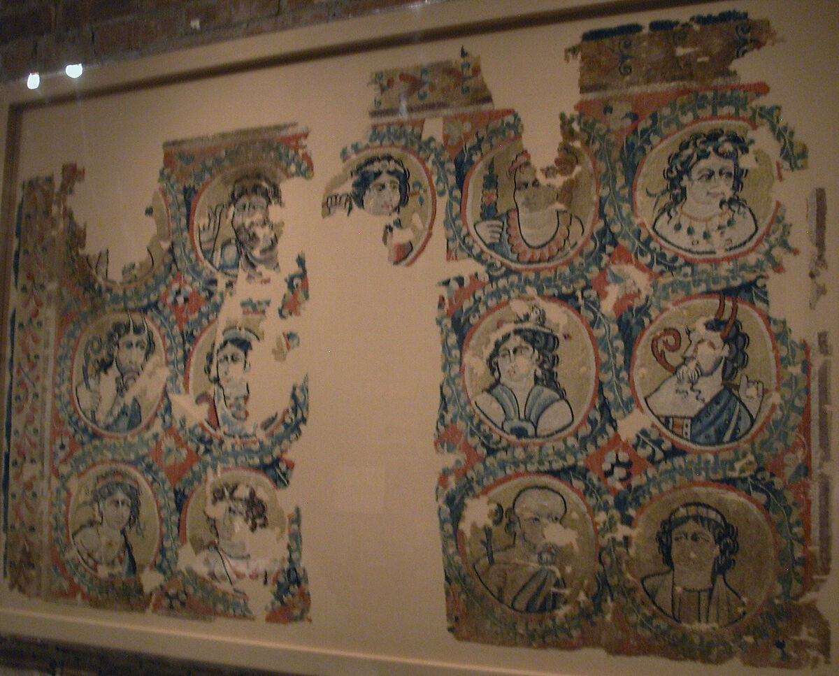 Hanging with Dionysian Figures, Linen, wool; tapestry-woven