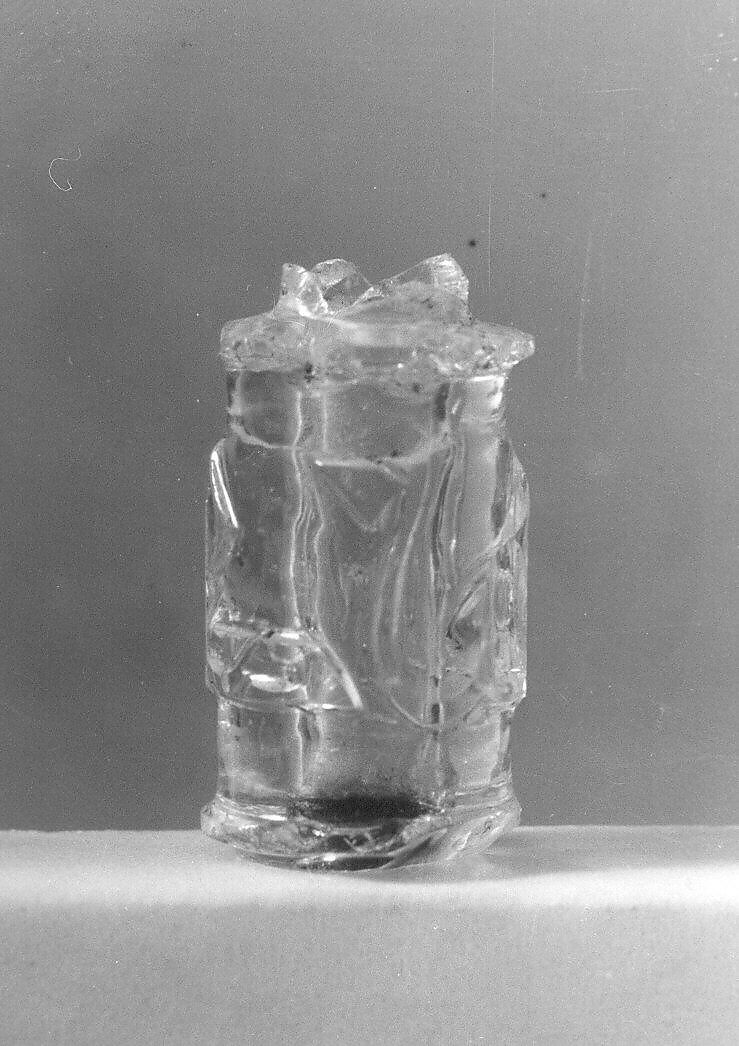 Crystal Flask, Rock crystal; carved