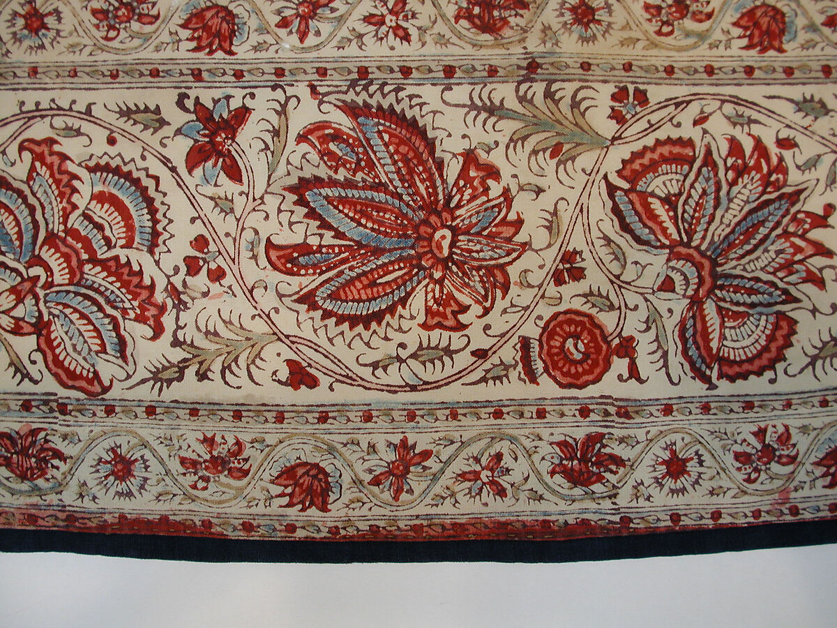 Hanging, Cotton; block-printed