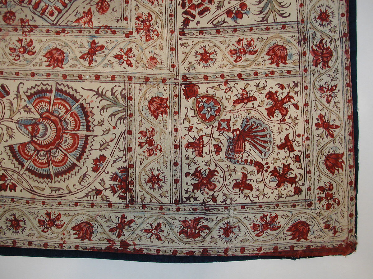 Hanging, Cotton; block-printed