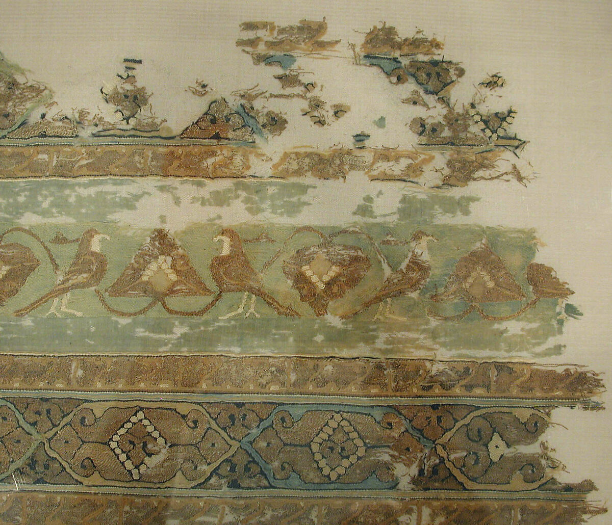 Tiraz Fragment, Silk; tapestry weave