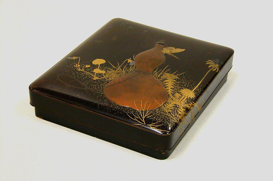School of Shibata Zeshin - Writing Box with Gourd - Japan - Meiji