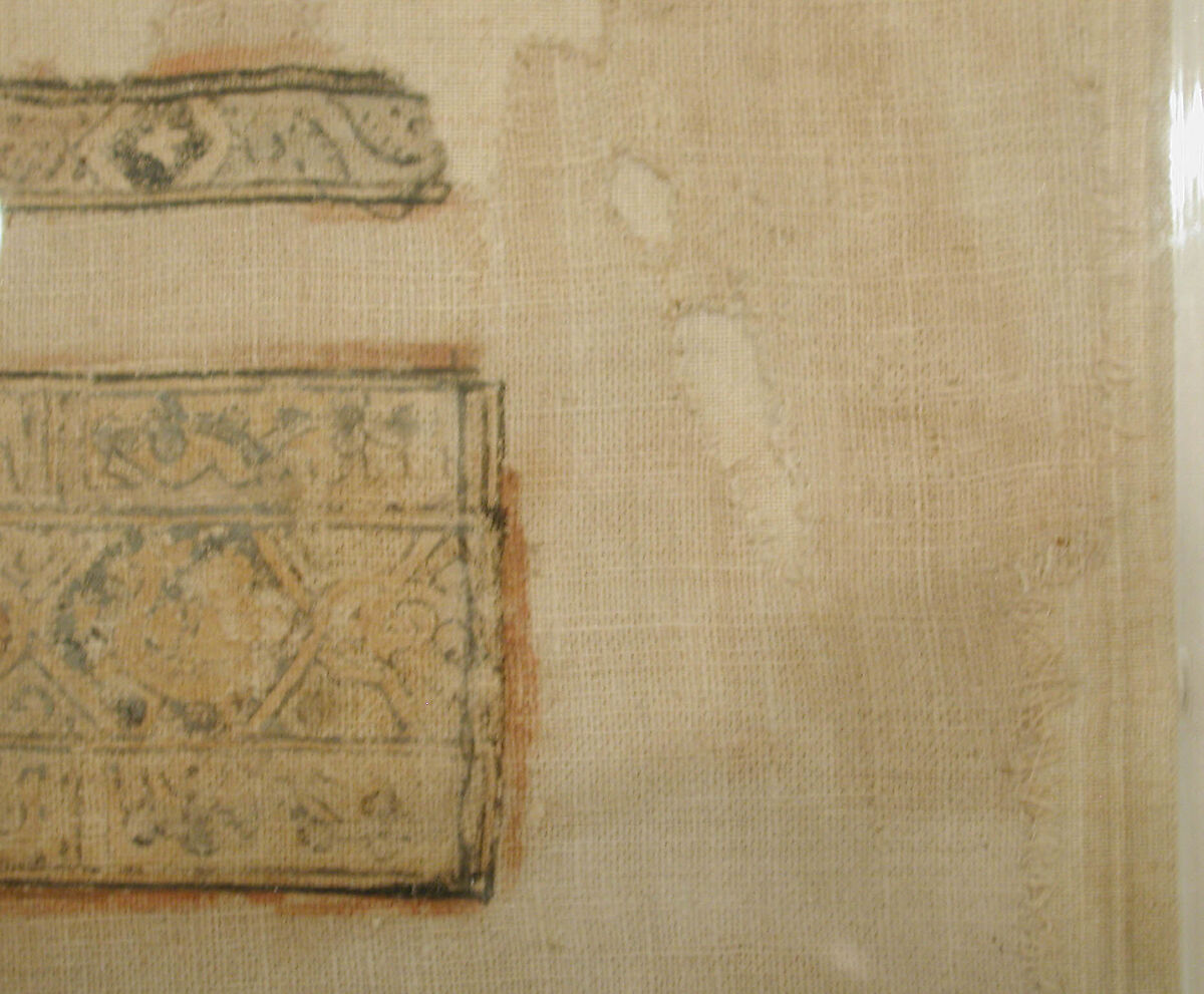 Tiraz, Linen; plain weave, painted
