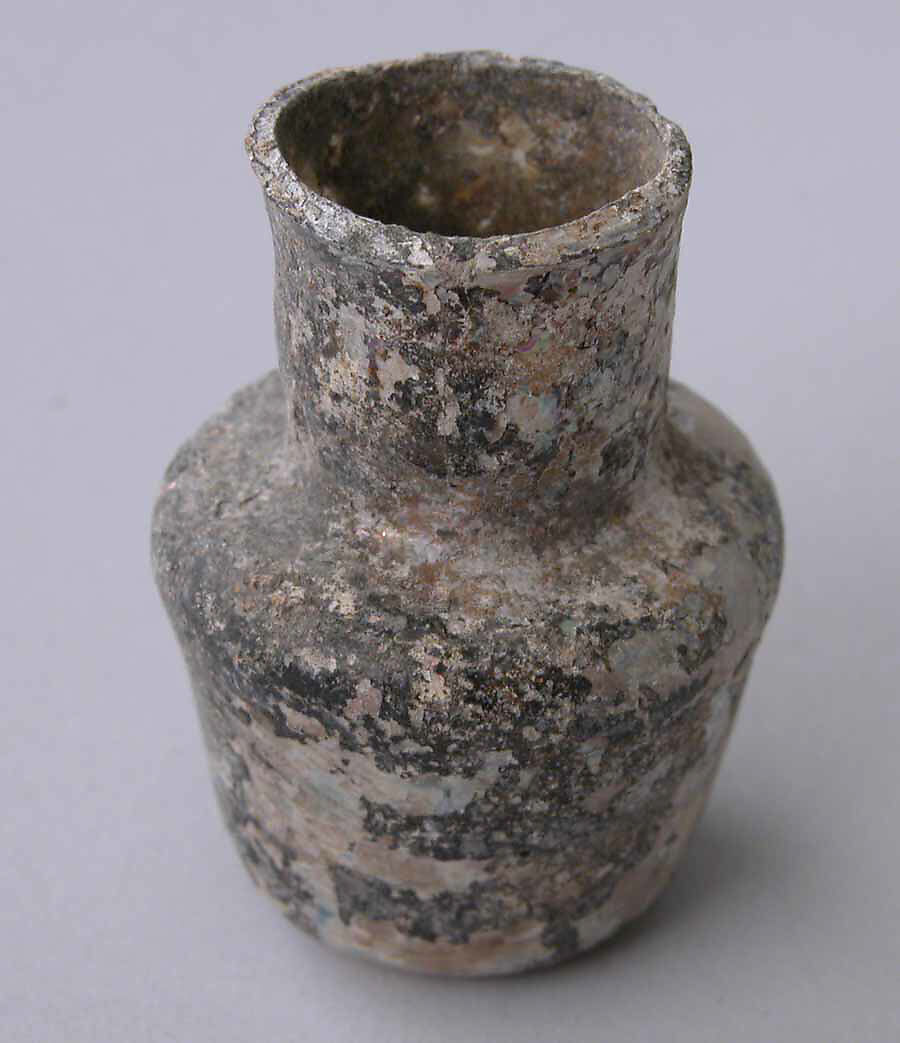 Jar, Glass; blown, tooled on the pontil 