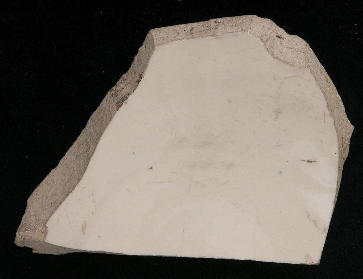 Ceramic Fragment, Earthenware; glazed 