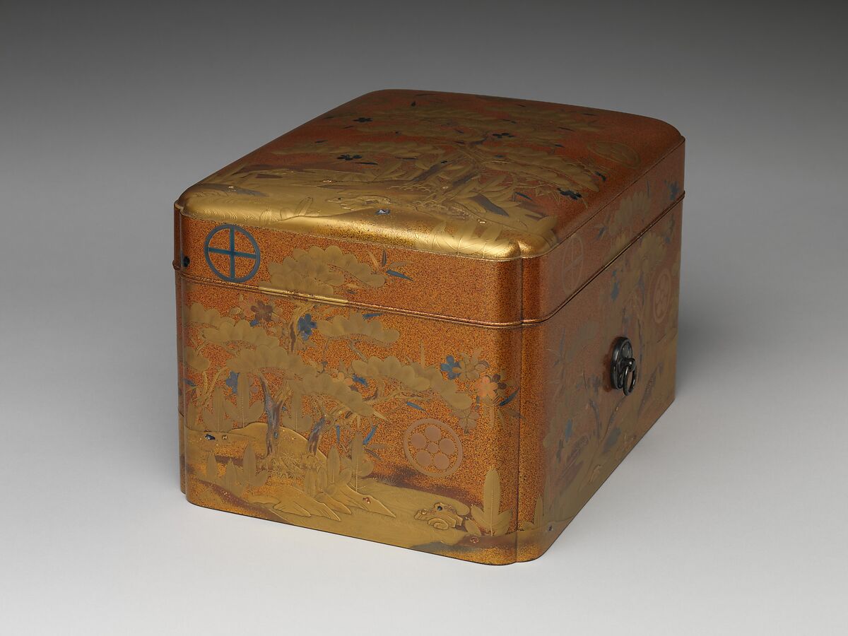 Box with Design of Pine, Bamboo, and Cherry Blossom | Japan | Edo ...