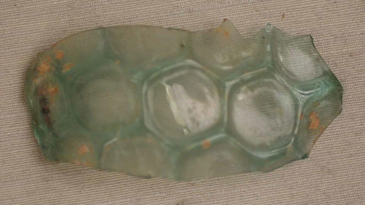 Fragment, Glass; mold and optic blown 