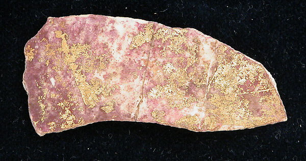 Fragment, Ostrich egg (?); gilded 