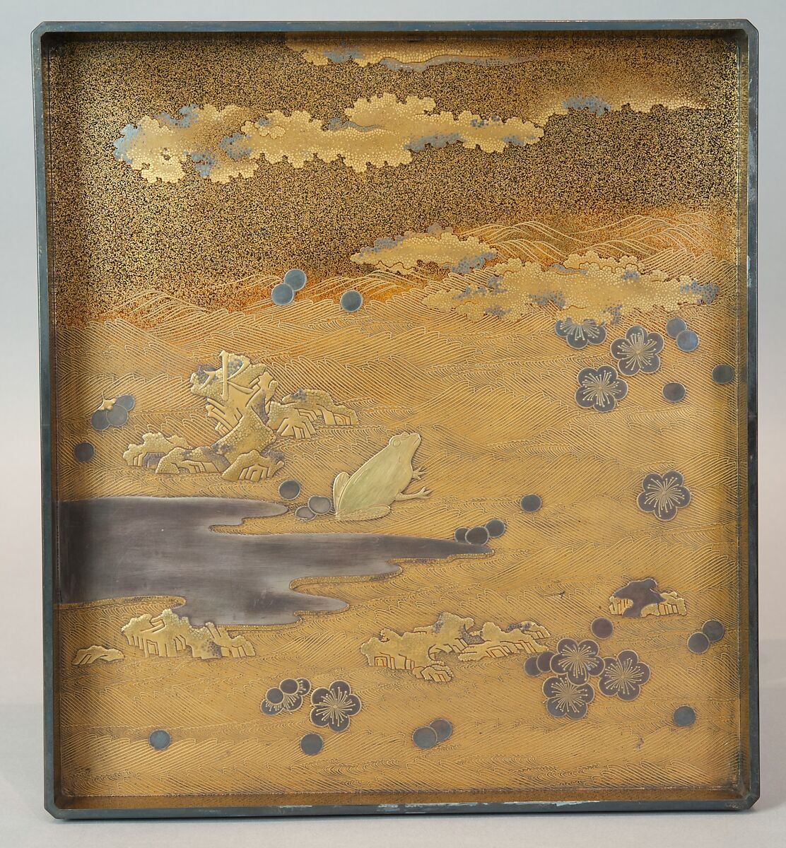 Writing Box with Warbler in Plum Tree - Japan - Edo period (1615