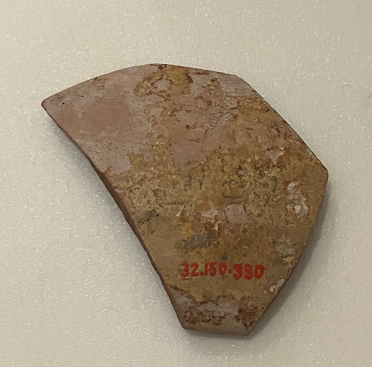 Ceramic Fragment, Earthenware; glazed
