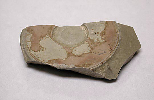 Fragment, Stoneware with celadon glaze (Yue ware) 