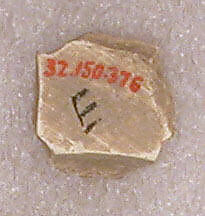Ceramic Fragment, Earthenware; molded