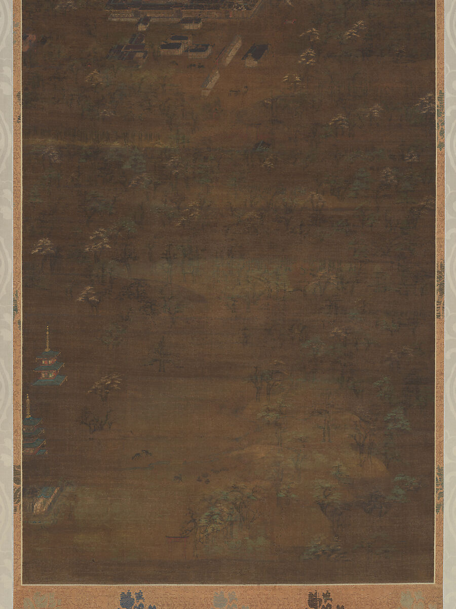 Kasuga Mandala, Hanging scroll; ink, color, and gold on silk, Japan