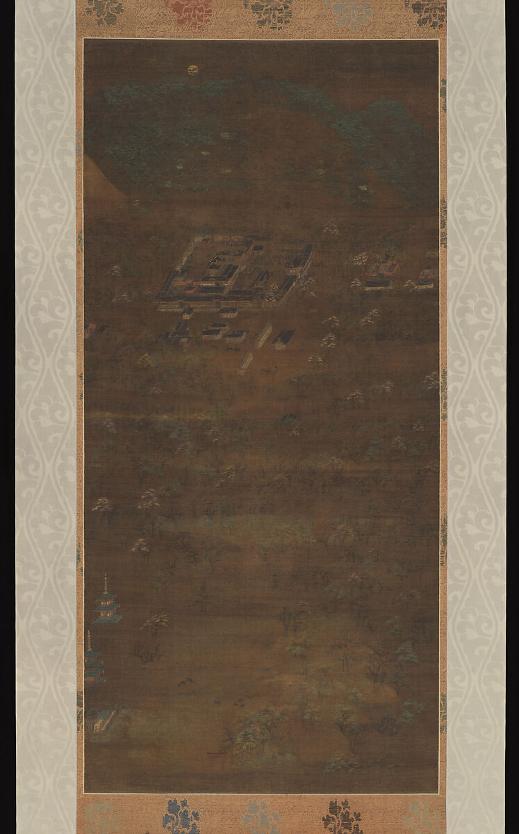 Kasuga Mandala, Hanging scroll; ink, color, and gold on silk, Japan 
