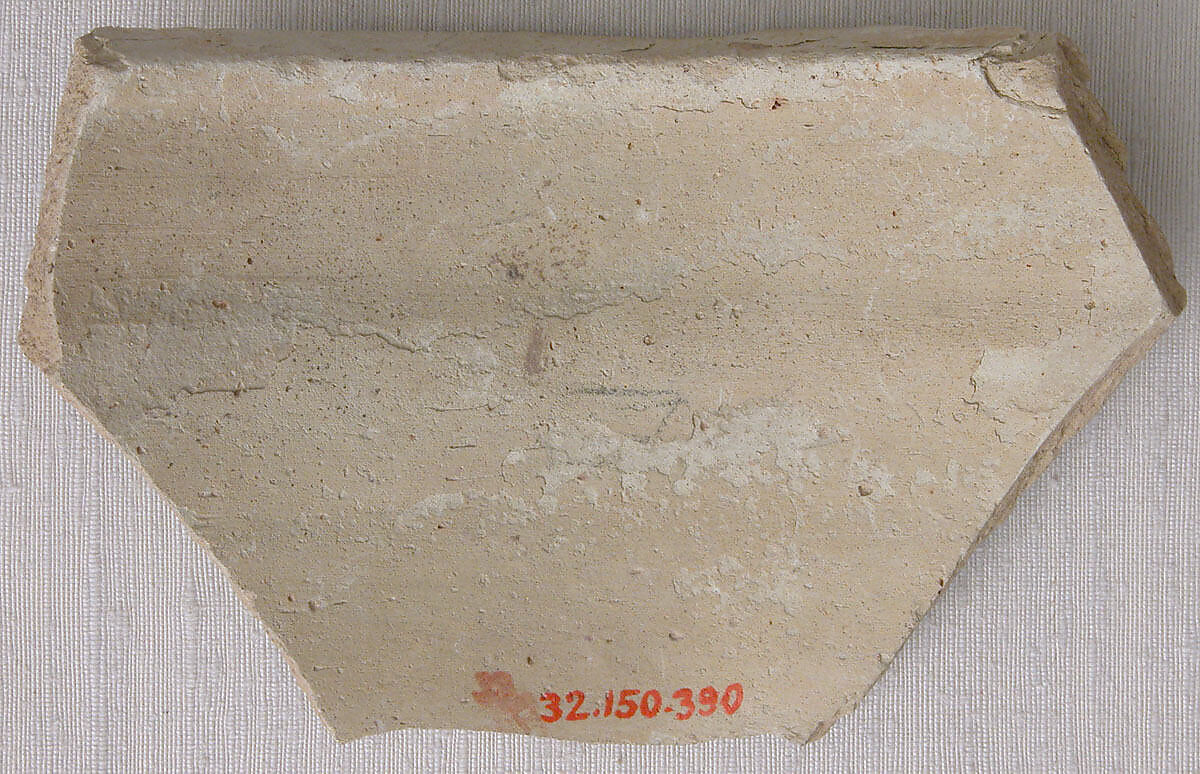 Ceramic Fragment, Earthenware; incised