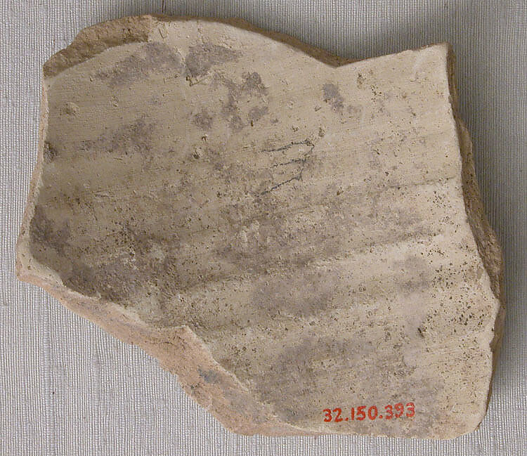 Ceramic Fragment, Earthenware; incised