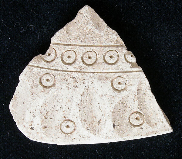 Fragment, Earthenware; incised and stamped 