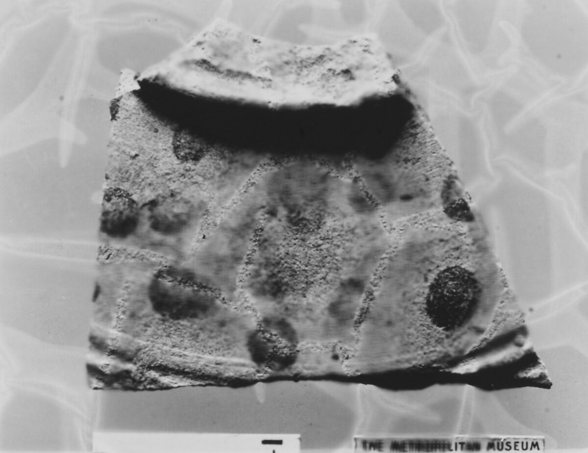 Ceramic Fragment, Earthenware; glazed