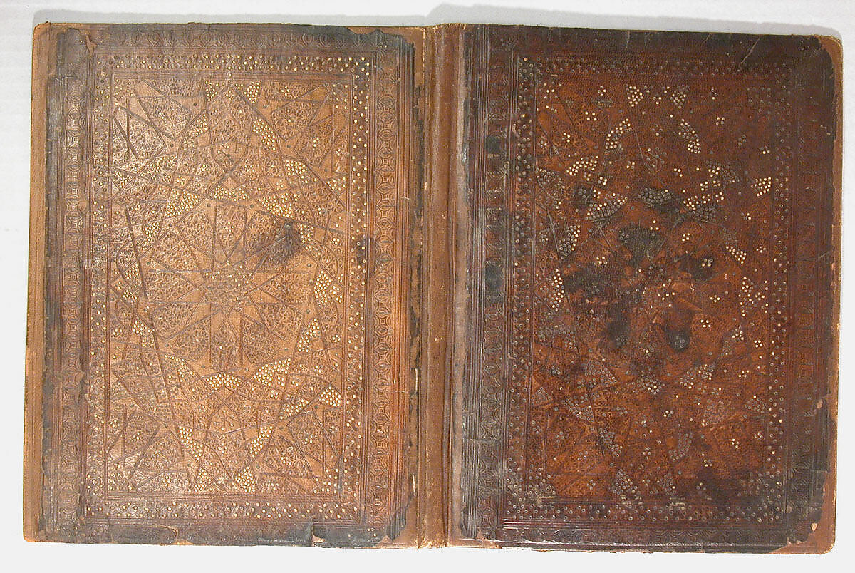 Bookbinding, Leather; stamped and gilded 