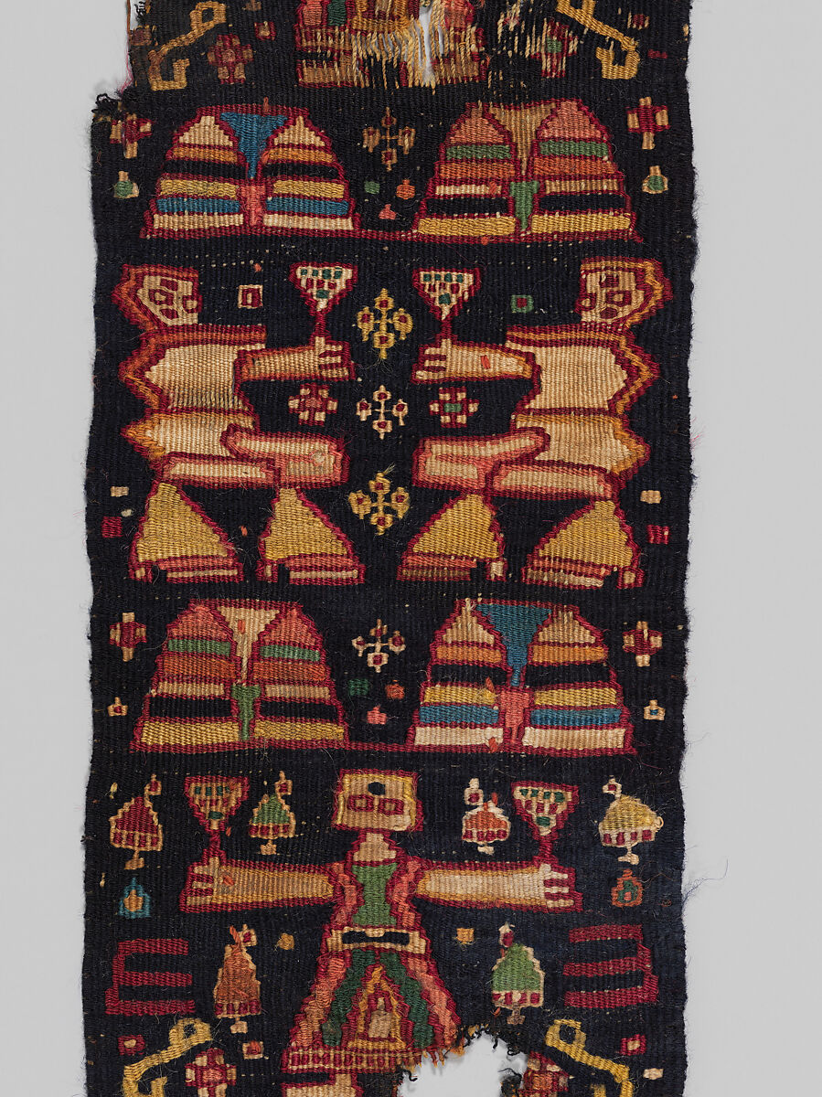 Tapestry band, Linen, wool; tapestry-woven