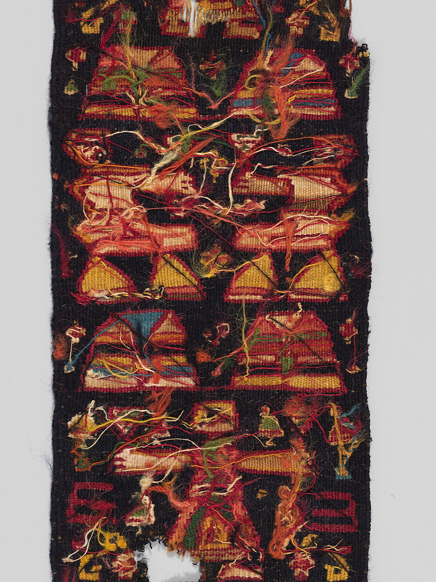 Tapestry band, Linen, wool; tapestry-woven