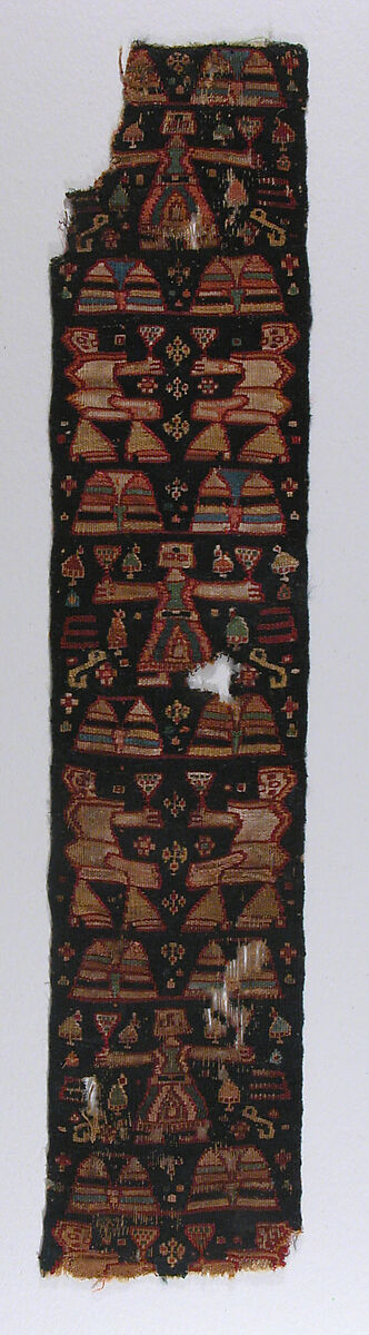 Tapestry band, Linen, wool; tapestry-woven