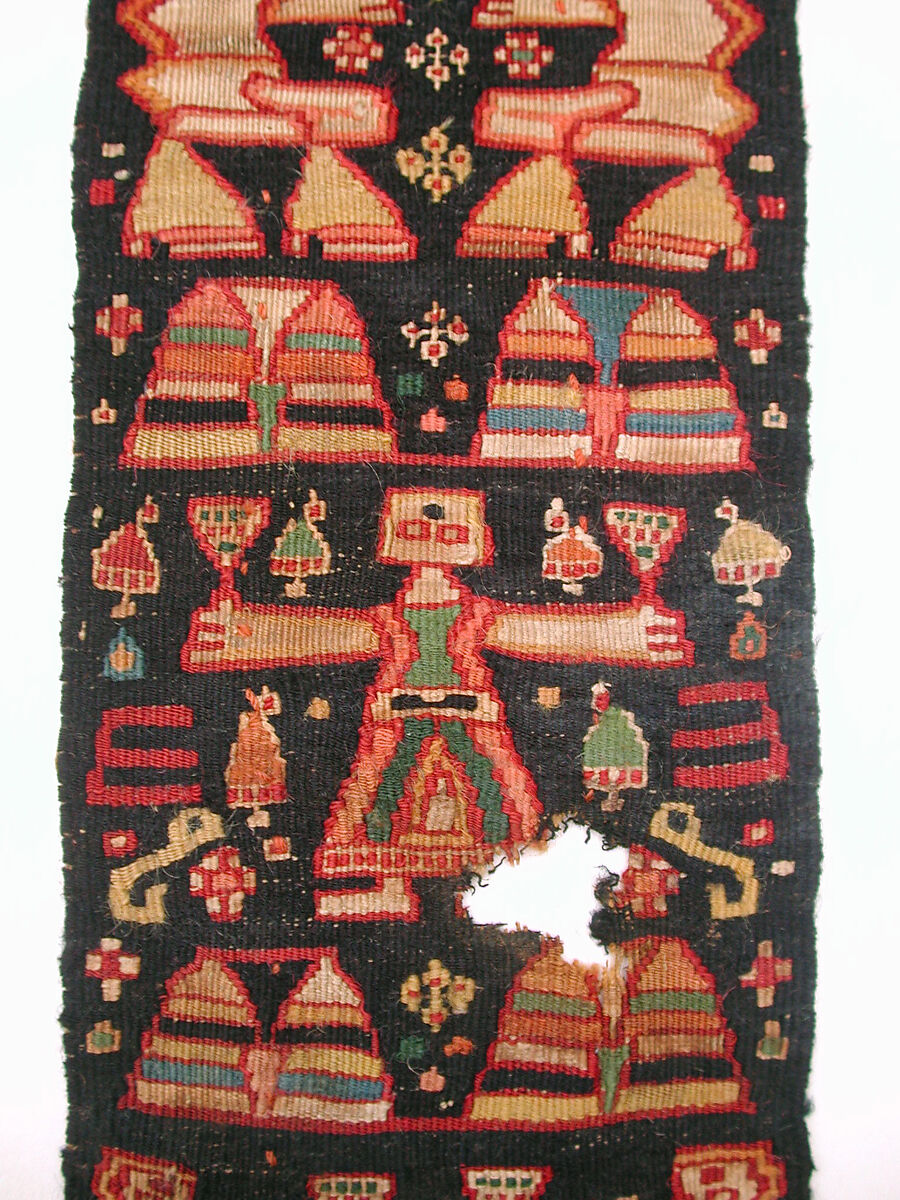 Tapestry band, Linen, wool; tapestry-woven