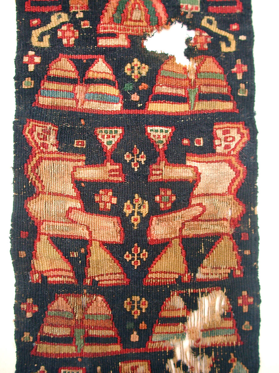 Tapestry band, Linen, wool; tapestry-woven