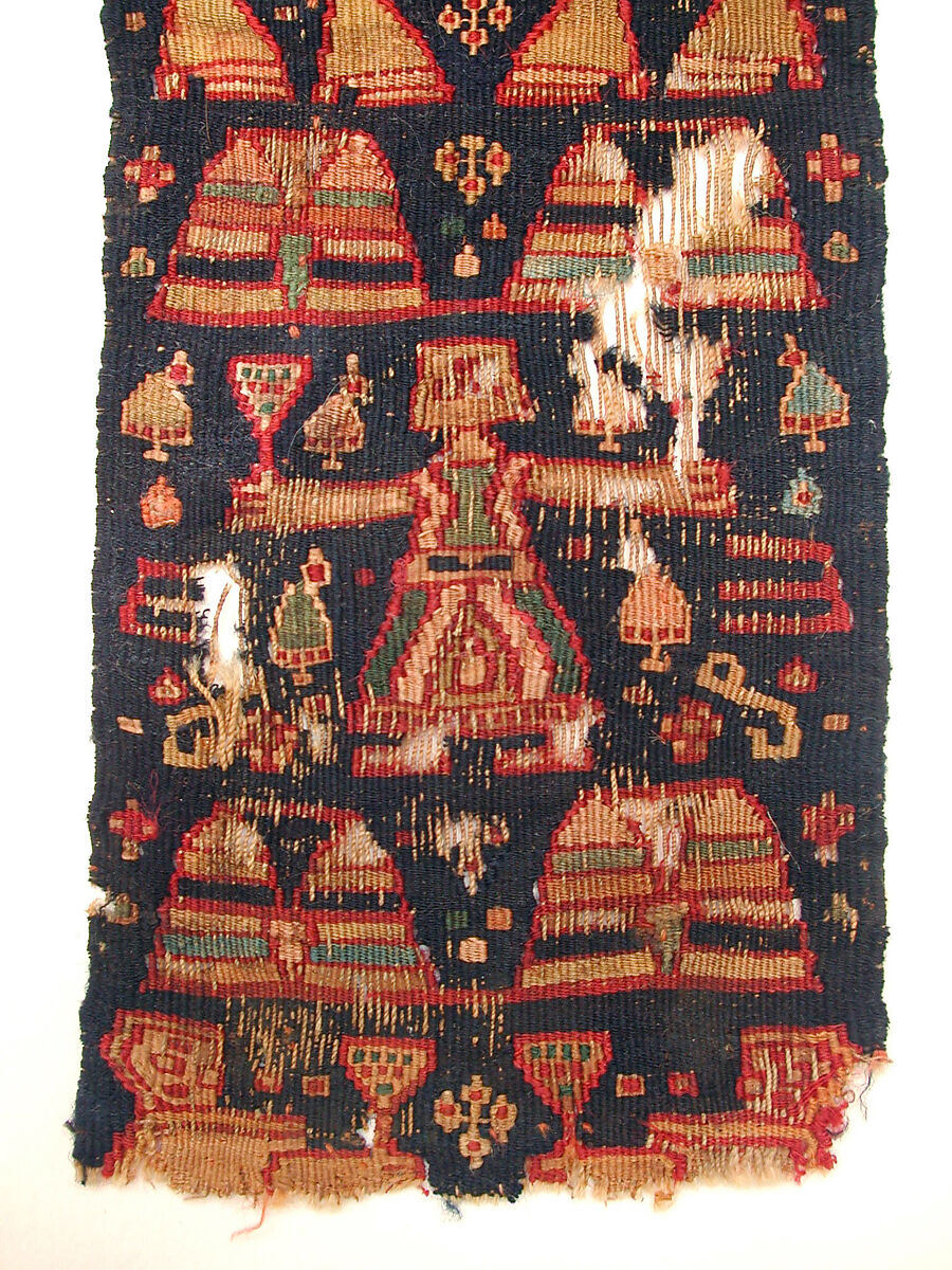 Tapestry band, Linen, wool; tapestry-woven
