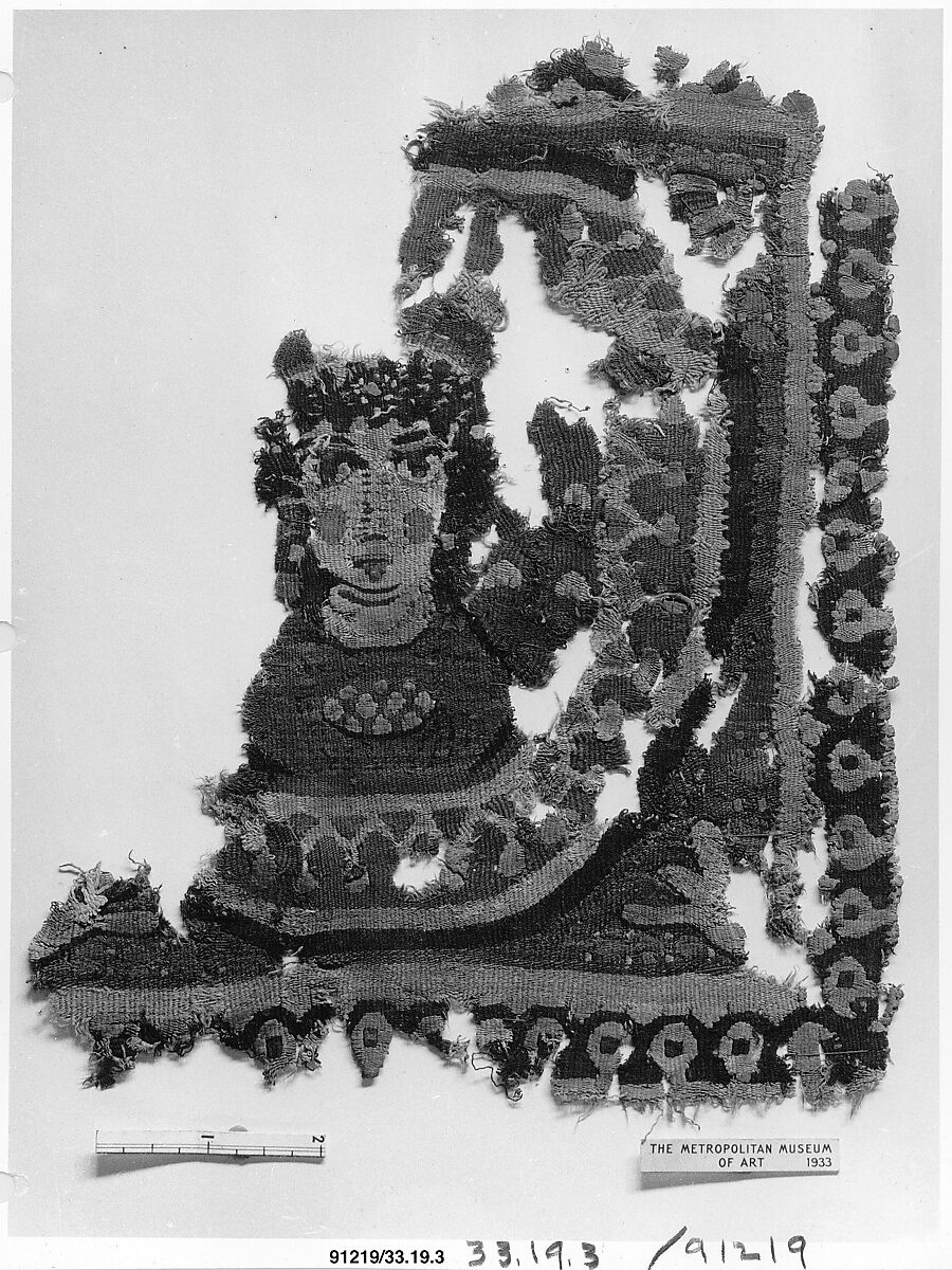Textile Fragment, Wool; tapestry weave