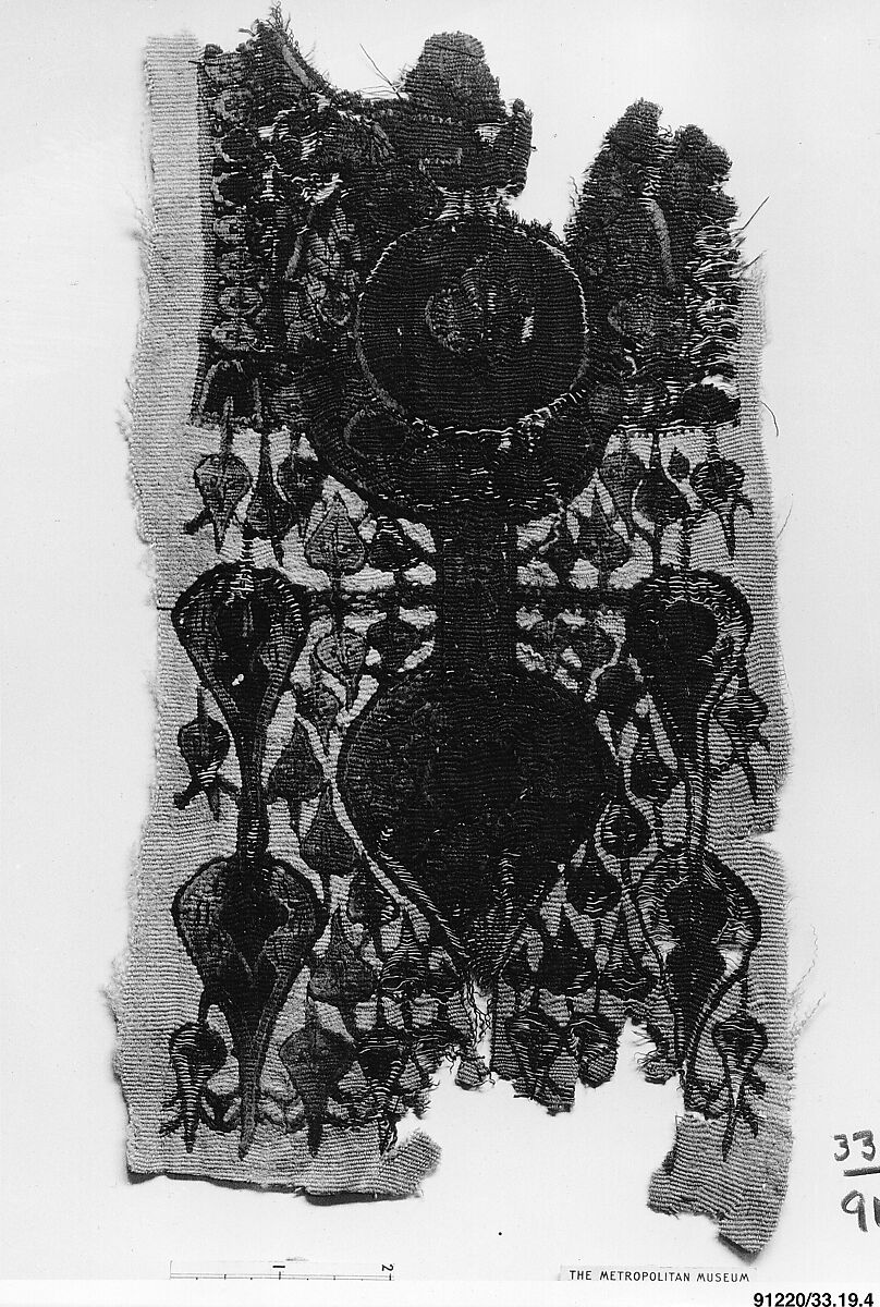 Textile Fragment, Wool; tapestry weave 