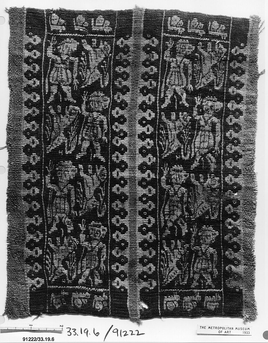 Textile Fragment, Wool; tapestry weave