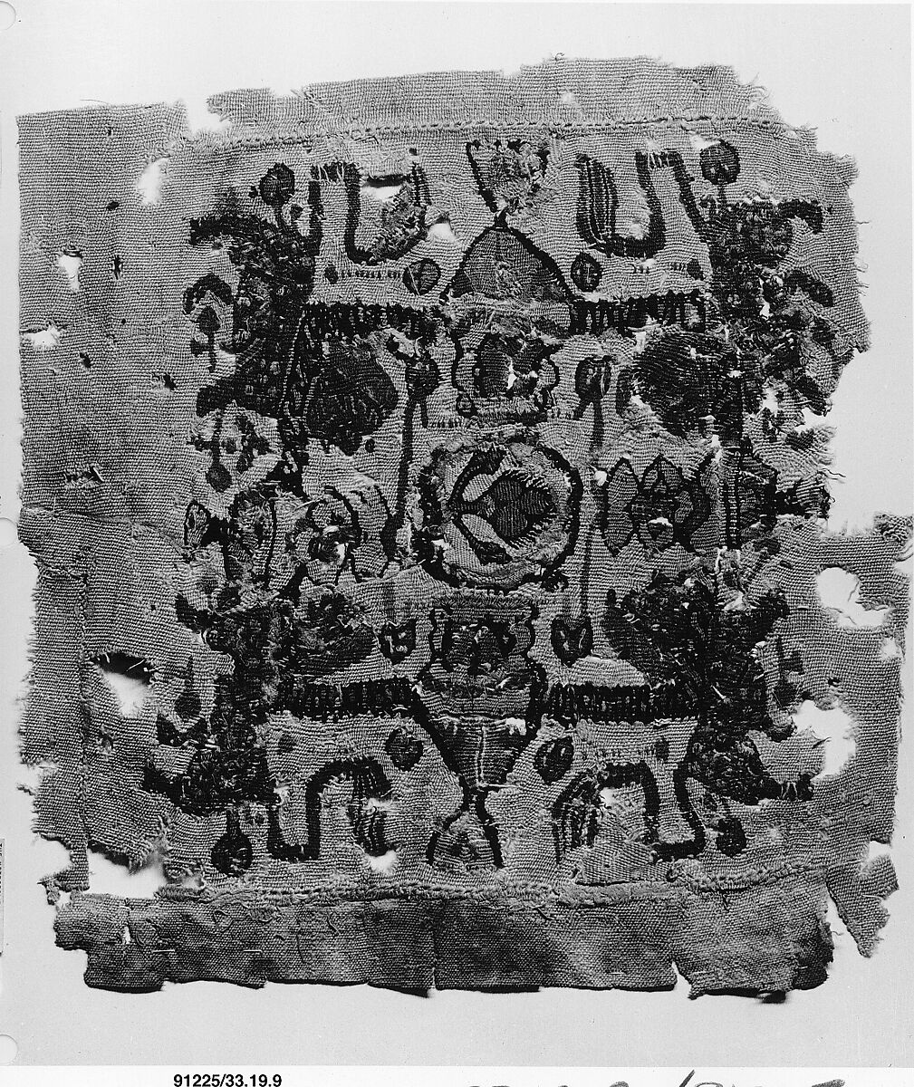Panel, Wool; tapestry woven